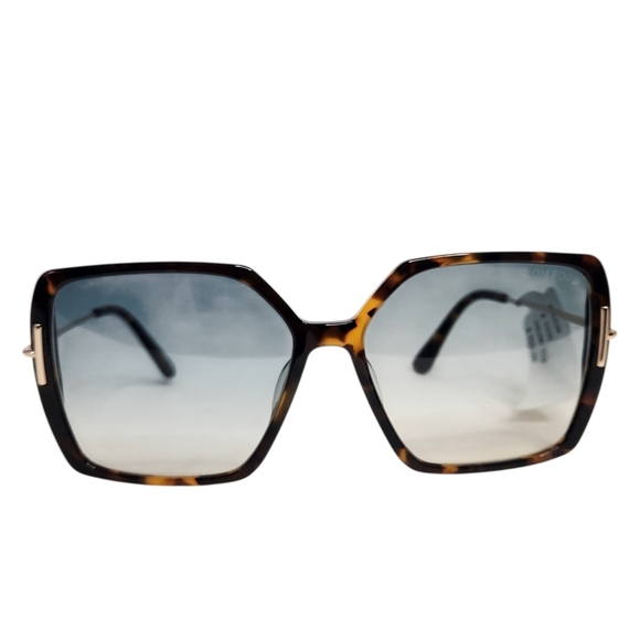 TOM FORD Joanna Butterfly Havana  Sunglasses NEW - Picture 1 of 10